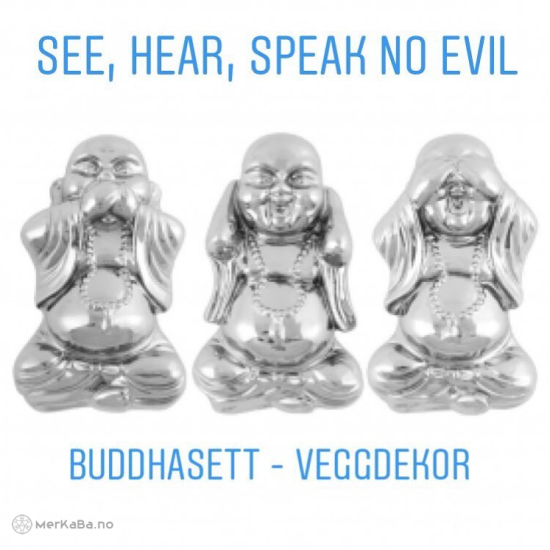 See, Hear, Speak no evil - Buddha sett