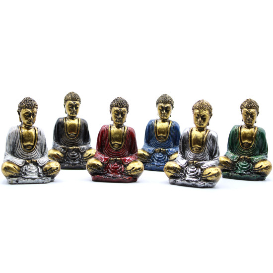 Buddha - Gull med farger