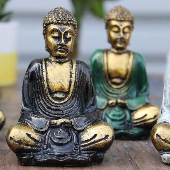 Buddha - Gull med farger