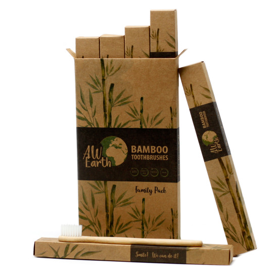Bambus - Tannbørste - Familiepakke