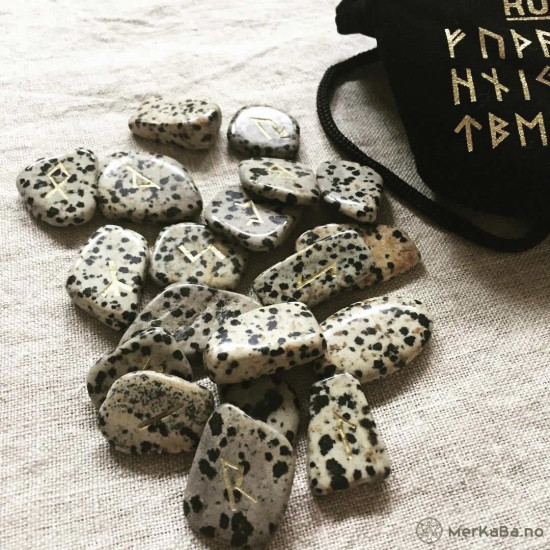 Dalmantiner Jaspis - Runesett