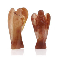 Engel - Oransje aventurin - 5,5cm