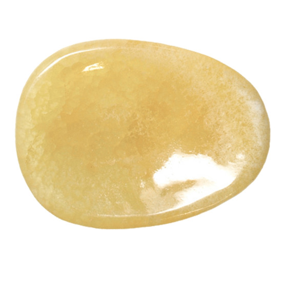 Oransje Kalsitt - Worry stone - XL