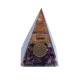 Orgone Ametyst Pyramide - Flower of life