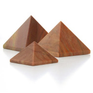 Oransje aventurin - Pyramide