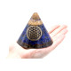 Orgone - Lapis Lazuli med Flower of life - Kjegle