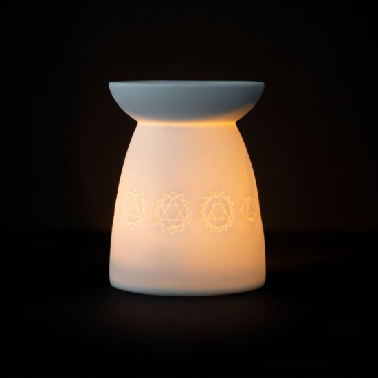 Seven Chakra - Hvit - Aromalampe