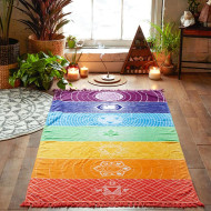 Mandala pledd - Chakra farger og symboler
