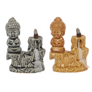 Backflow - Buddha - Grå - Røkelsesholder