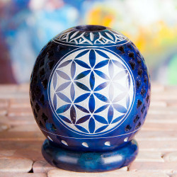 Flower of life - Blå - Røkelsesholder