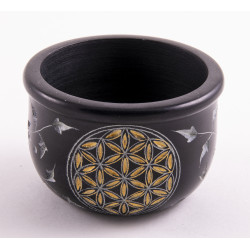 Flower of life - Svart - Røkelsesholder