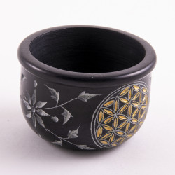 Flower of life - Svart - Røkelsesholder