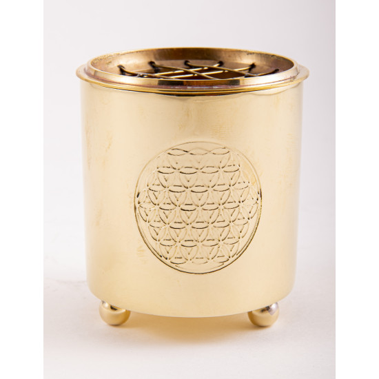 Flower of life - Messing - Røkelsesholder