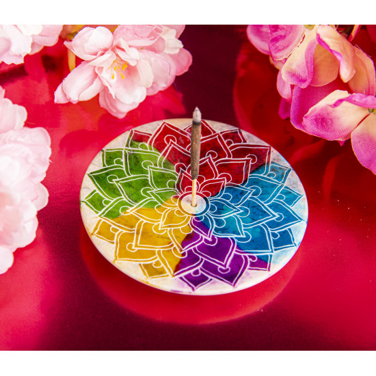 Rainbow Mandala - Røkelsesholder