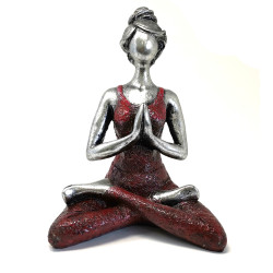 Yoga Lady - Burgunder og Sølv