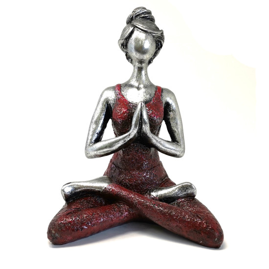 Yoga Lady - Burgunder og Sølv