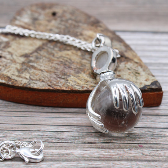 Healing Hands - Bergkrystall - Anheng med kjede
