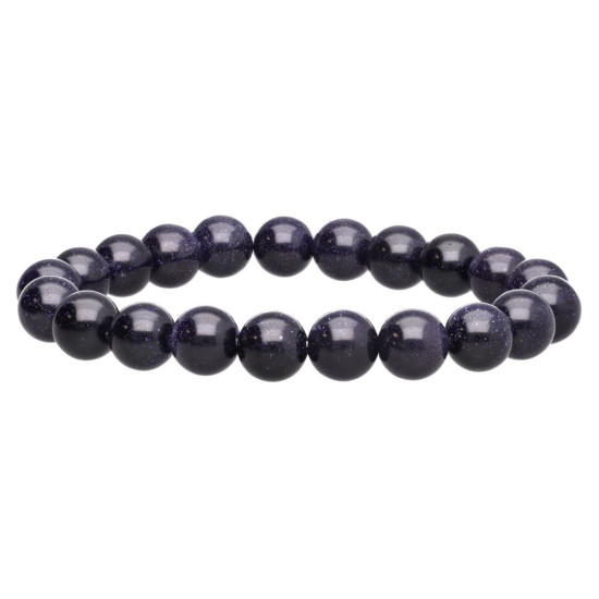 Blå stjernestein - armbånd - 12mm