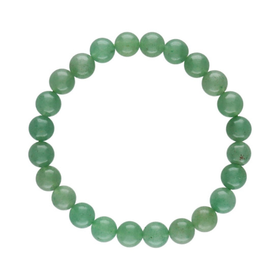 Grønn kvarst - Armbånd - 10mm