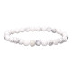 Hvit howlitt - Armbånd - 6mm