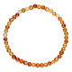Karneol - oransje toner  -  Armbånd - 4mm