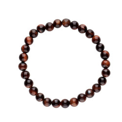 Rød tigerøye - armbånd - 8mm