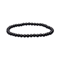 Sort Onyx - Armbånd - 4mm