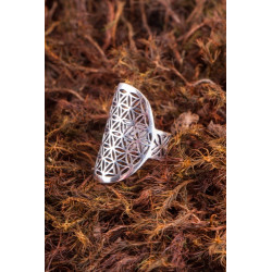 Flower of life - Sølvbelagt - Ring
