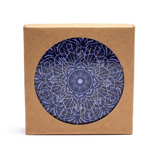 Mandala - Blå - Bordbrikker