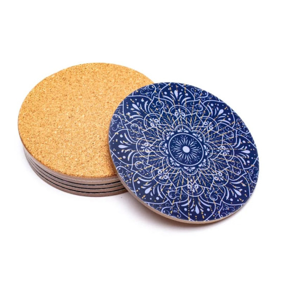 Mandala - Blå - Bordbrikker