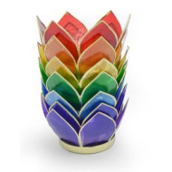 Chakra Lotus - Sølv - telysholder