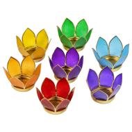 Chakra Lotus - Gylden - telysholder
