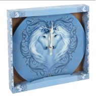 Unicorn Heart - Glass - Veggklokke