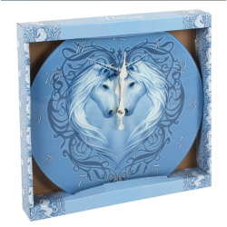 Unicorn Heart - Glass - Veggklokke