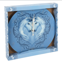 Unicorn Heart - Glass - Veggklokke